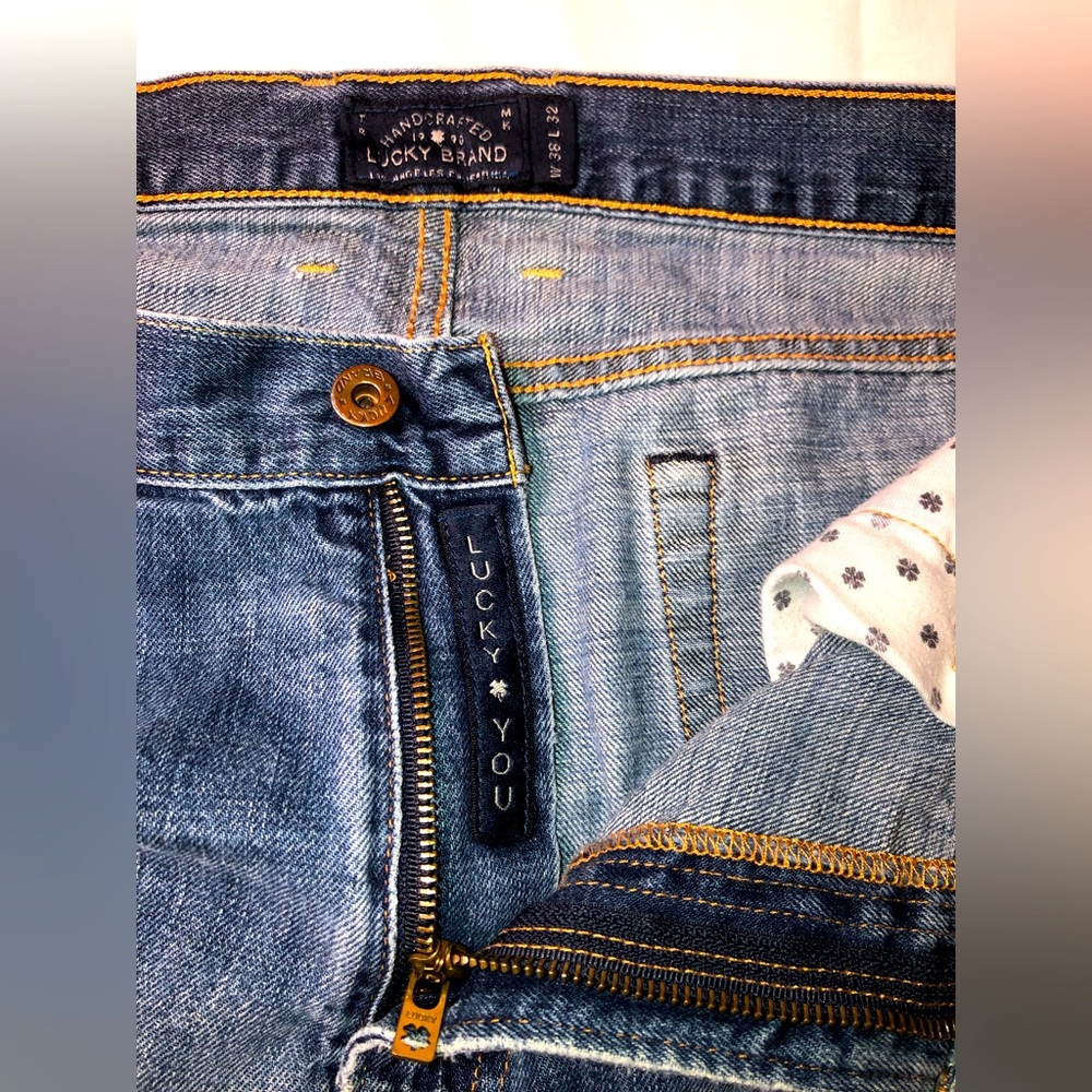 Lucky Brand Jeans Men 363 Vintage Straight Size W38xL32 Medium Wash